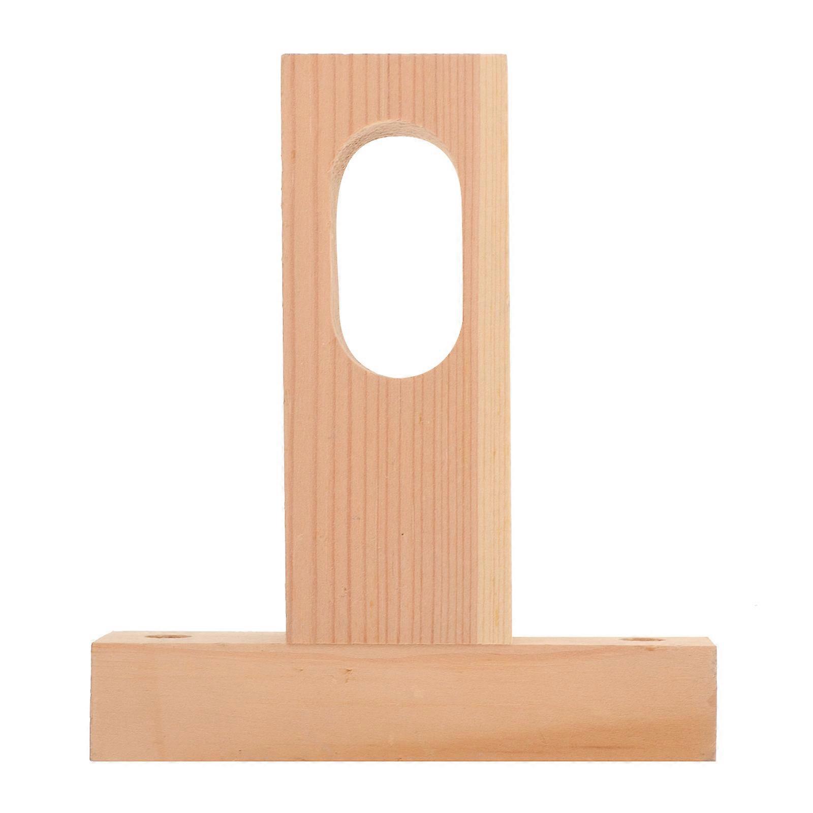 Closet Rod Socket Wood Closet Pole Bracket Round Home Use Supporting Wardrobe Pole 1Set