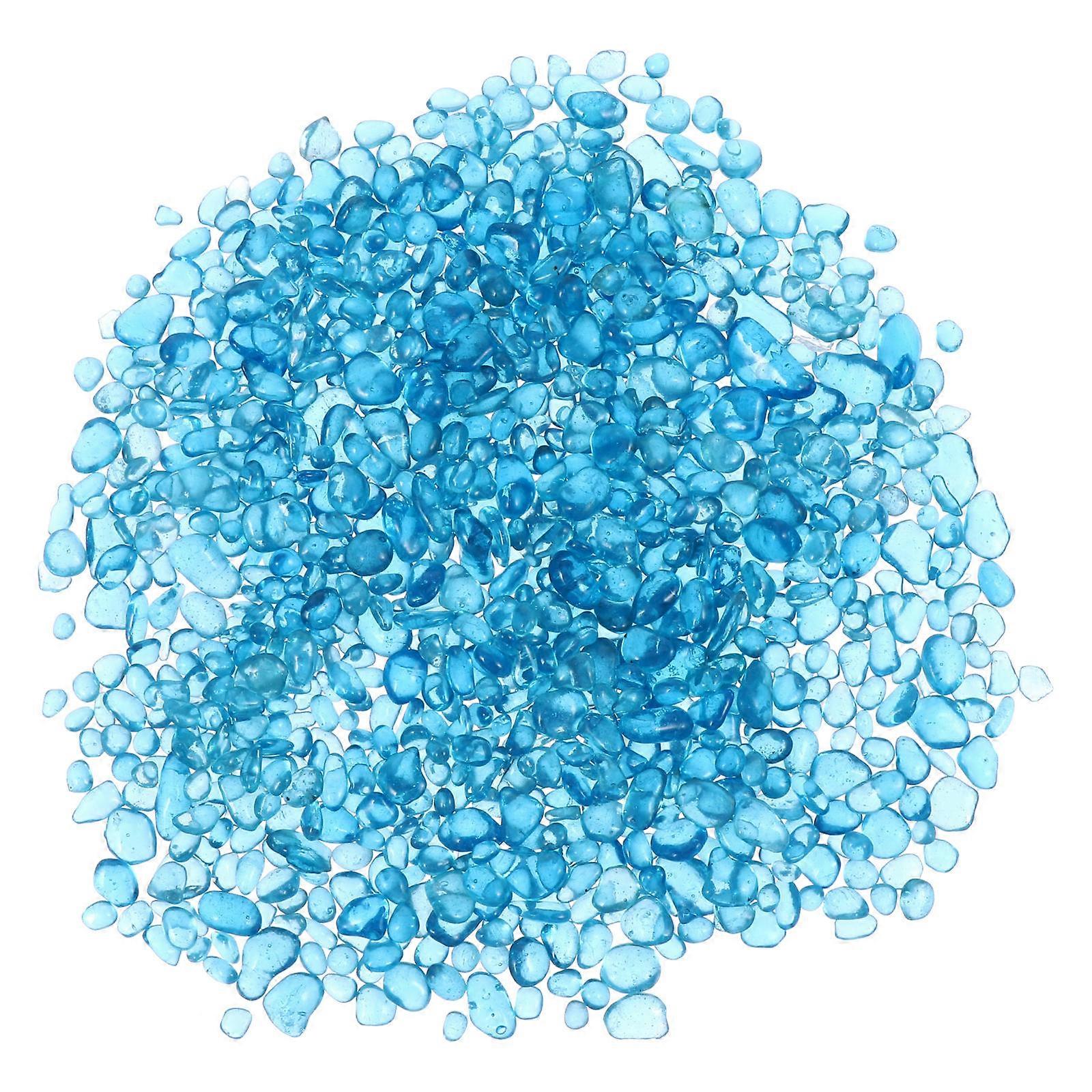 Aquarium Ornaments Glass Crystal Stone For Families Aquarium Decorative Stones 0.3x0.3cm Handmade Crafts 1 Set