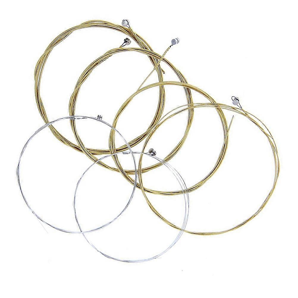 Light Gauge Acoustic Guitar Strings Resonant Sound Musicians 6Pack
