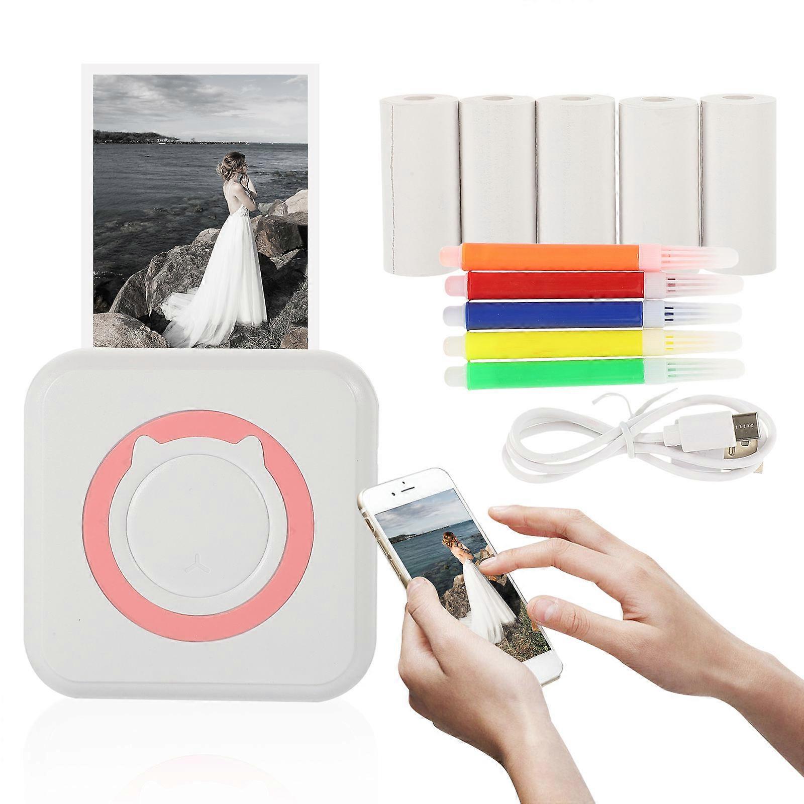 Small Mini Printer Barcode Printing ABS Material Perfect For Home Life 1 Set