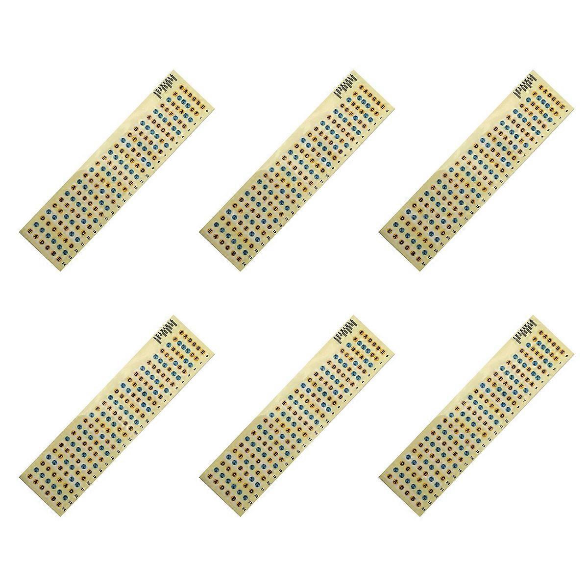Guitar Fretboard Note Decals Sticker(Guitar-Multicolor)