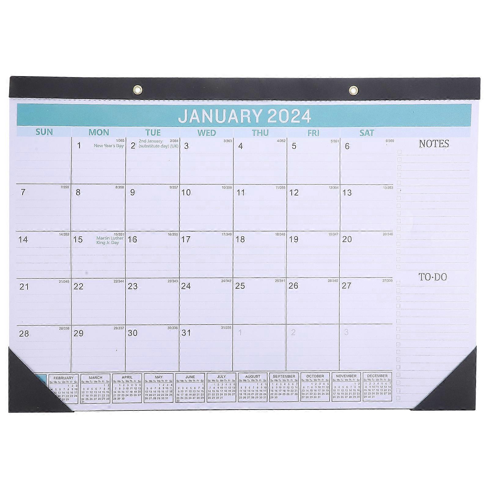 Desk Calendar Wall Calendar For Organizing Daily Use 120g Double Adhesive Paper 43.00X30.50X1.00CM 1Pack