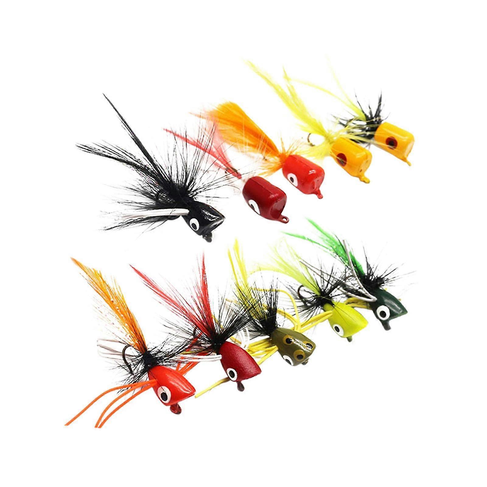 10x Fly Fishing Lure Assortment for Bluegill, Sunfish, Trout, and Bass - Metal Bait in Various Colors and Sizes