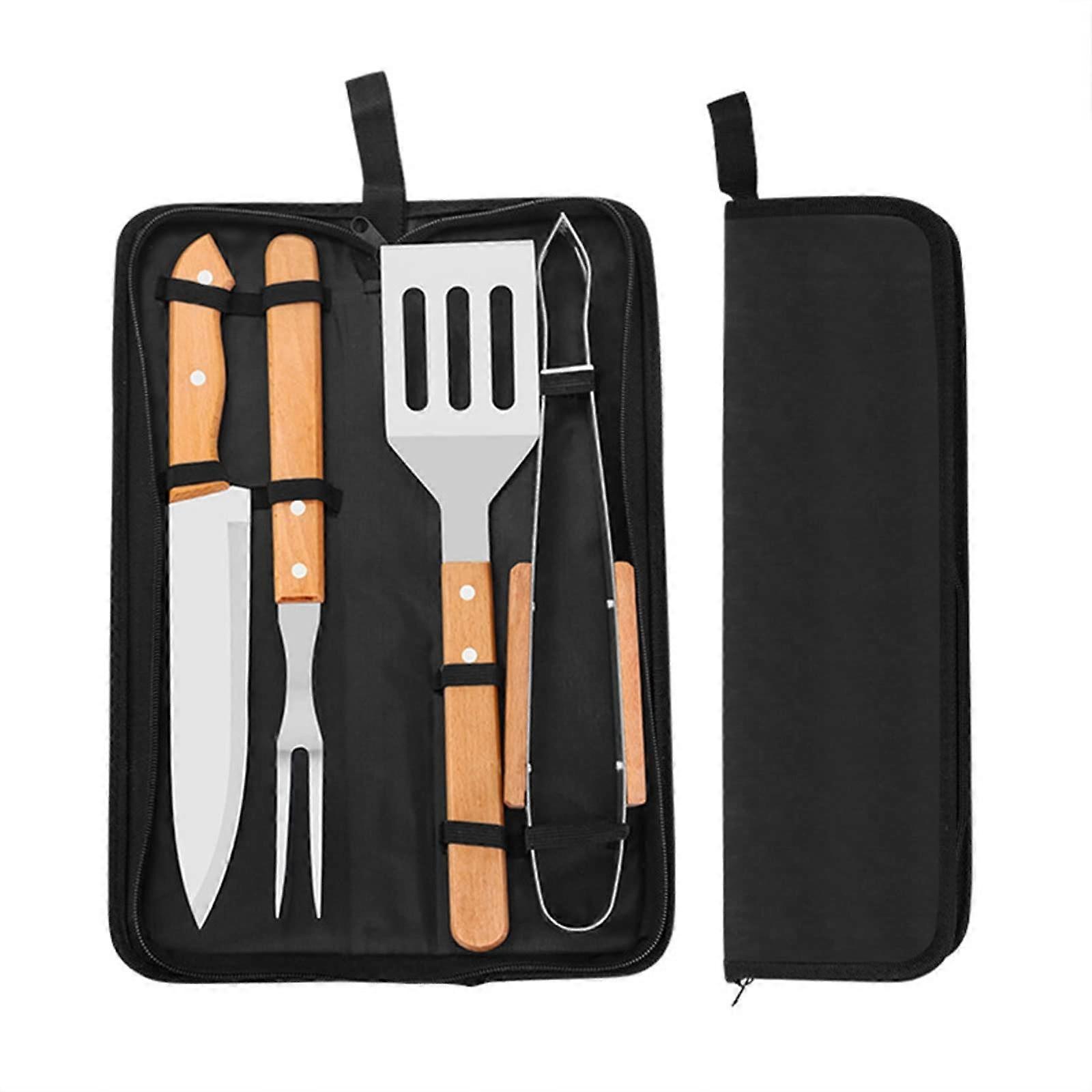 4piece Grill Set, Compact Grill Tool Set With Oxford Storage Bag – Grill Tool Set, Suitable For Cooking And Grilling While C Ref: 8634