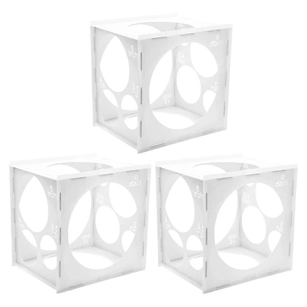 Plastic Measurement Tool Balloon Box For Parties Events Balloon Size 11-Hole Tester Case 3Pcs