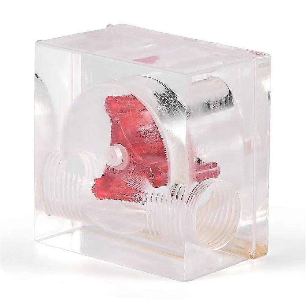3 Impeller Flow Meter Indicator for PC Water Cooling System G1/4 Thread Quadrate 2 Ways