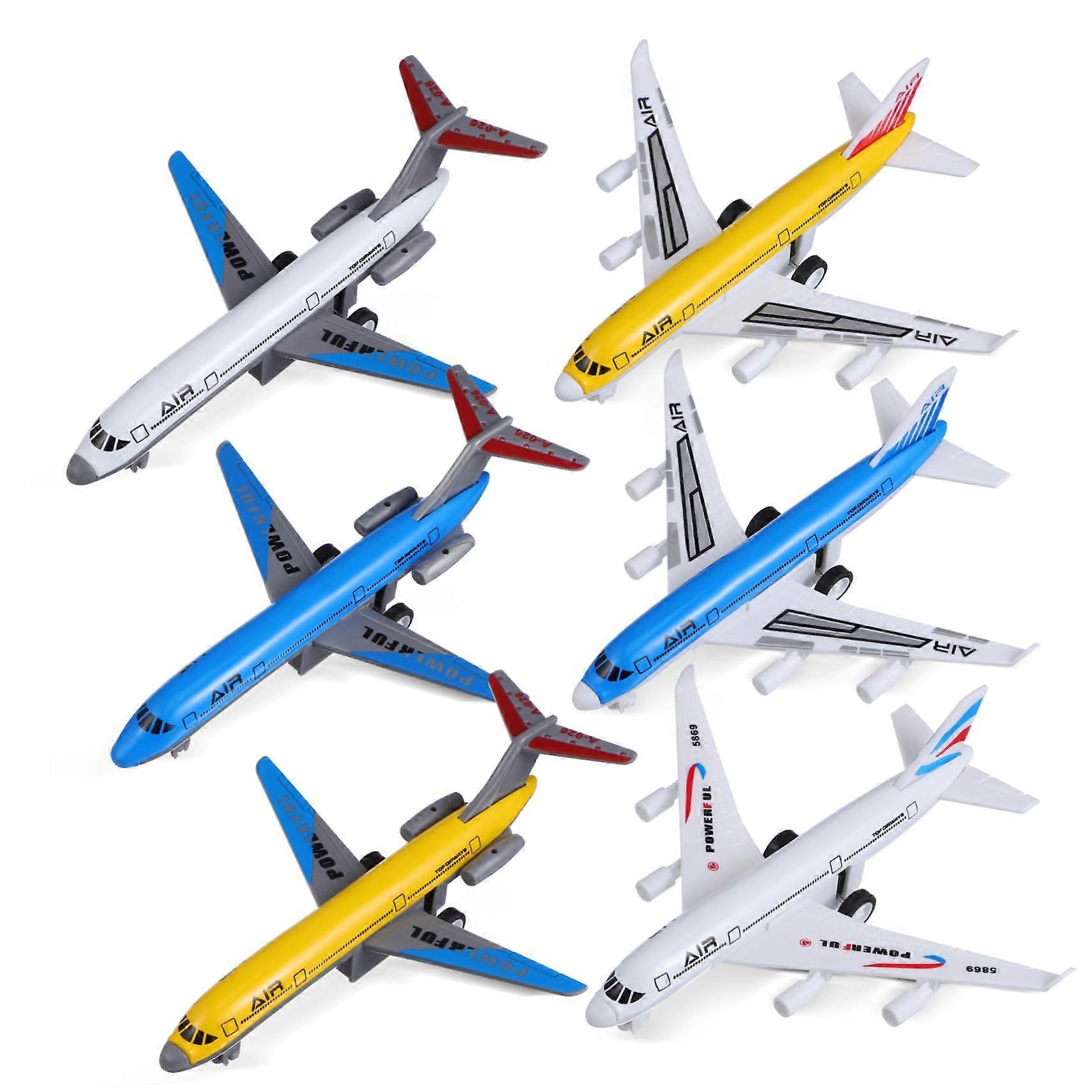 6 Piece Alloy Aircraft Model Set