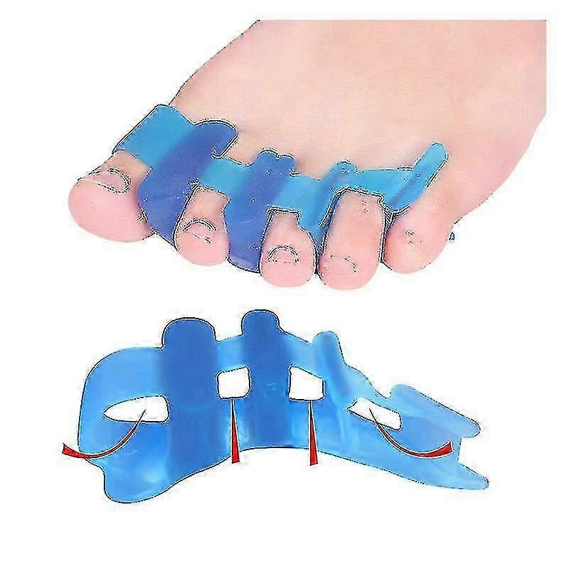 Toe Separators for Overlapping Toes [6pcs] to Relax Toes, Improved Gel Silicone, One Size