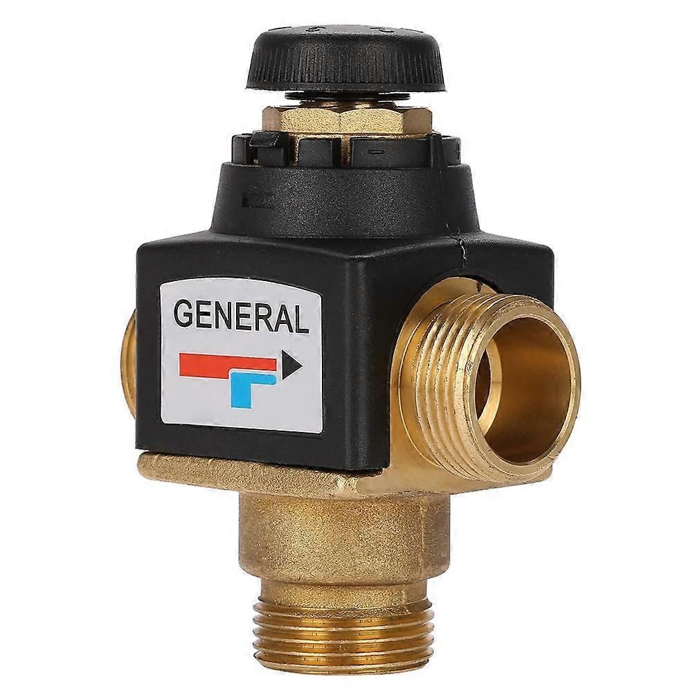 Thermostatic Mixing Valve, Brass 3 Way Thermostatic Mixing Valve with Male Connections DN20 Esbe 31101000 for Solar Water Heater