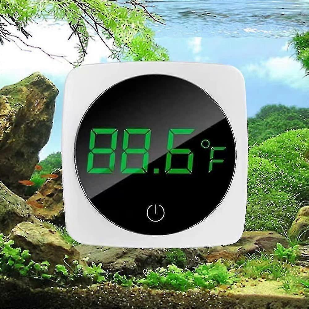 Led Aquarium Thermometer Fish Tank Touch Screen Thermometer Accurate Stick-on Fish Tank Temperature Sensor