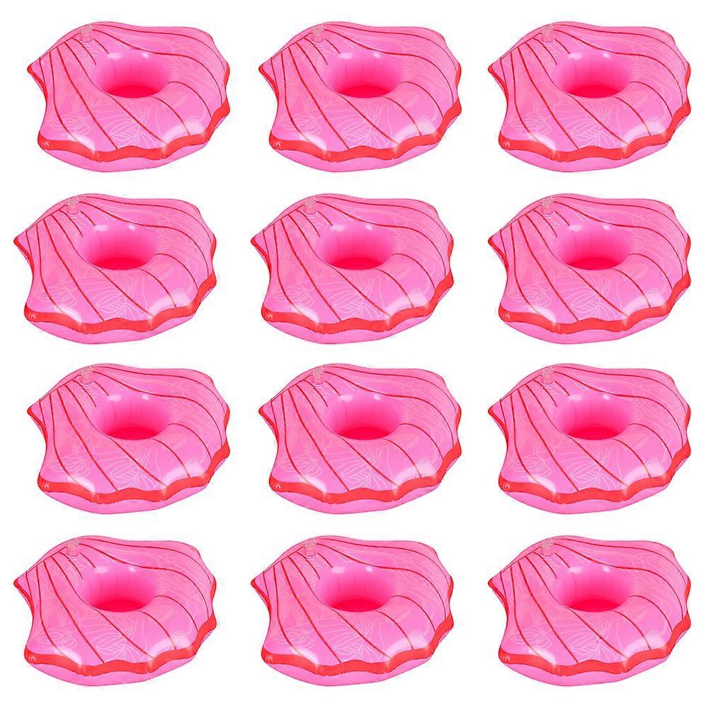 12Pcs Inflatable Coasters Drink Floats Coasters Fun Pool Decoration-Style3