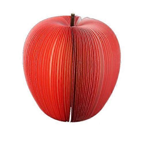 Red Apple Fruit Memo Notepad 4x6 Inches, Stationery Gift, Lined Note Paper for School or Office Use
