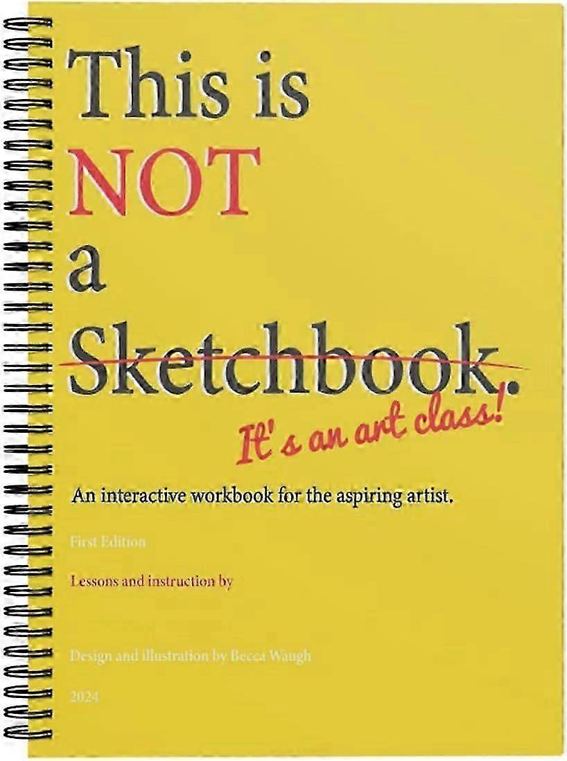This is Not a Sketchbook It's an Art Class Sketch Books for Drawing, an Interactive Workbook for The Aspiring Artist