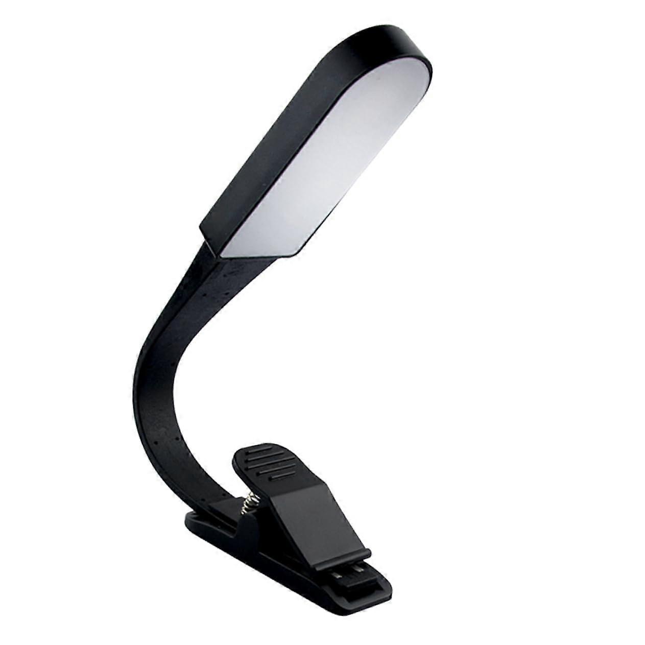 Touch Dimming Lamp Music Stand Light - Rechargeable USB Clip Light for Reading in Bed, Adjustable Brightness, Flexible Neck