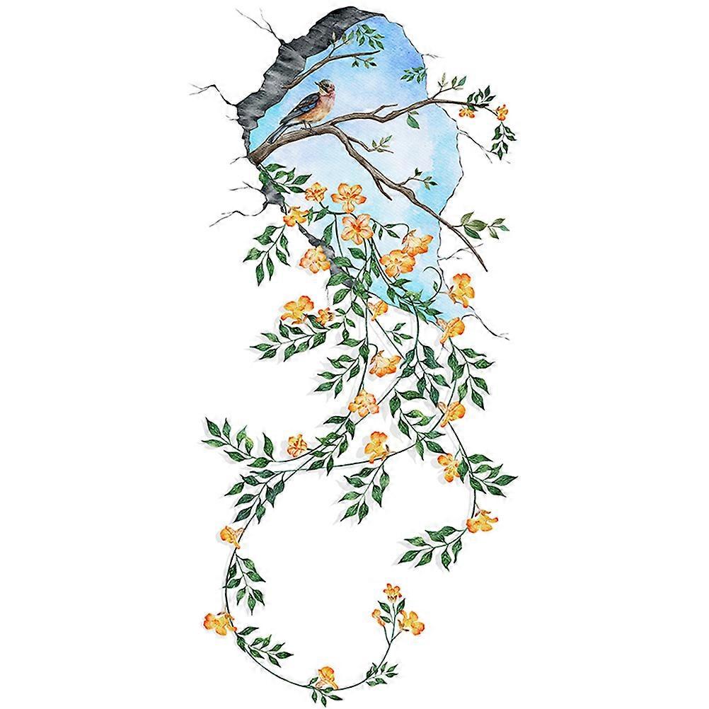Vine Pattern Sticker Wall Tree Decal Wall Decor Diy Art Decoration 90x30cm 1 Sheet