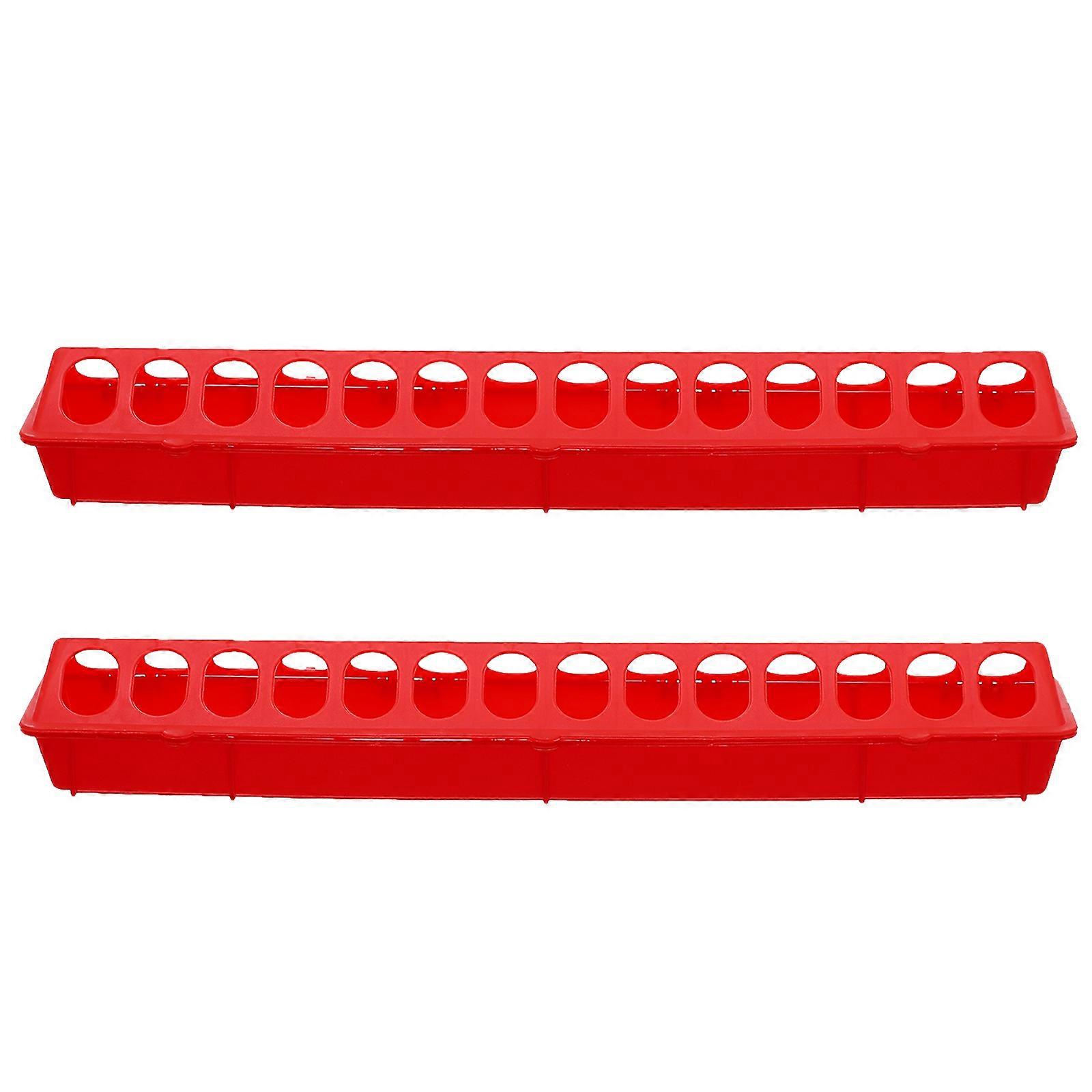 2pcs durables éclaboussures pigeon récipients d’alimentation auge légère pour oiseaux pour une utilisation en cage, conception facile à nettoyer