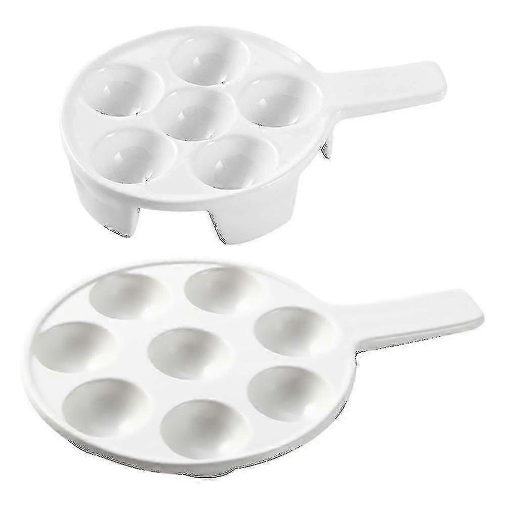 2er Pack runde Schneckenbackformen Bratpfannen Keramikbräter