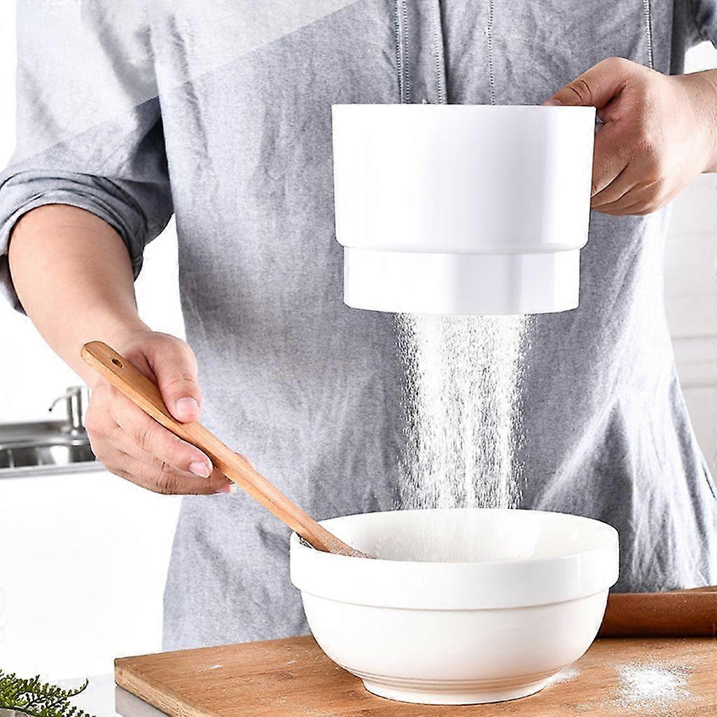 Electric flour sieve labor-saving cordless pp one-handed strong flour sieve cooking tool