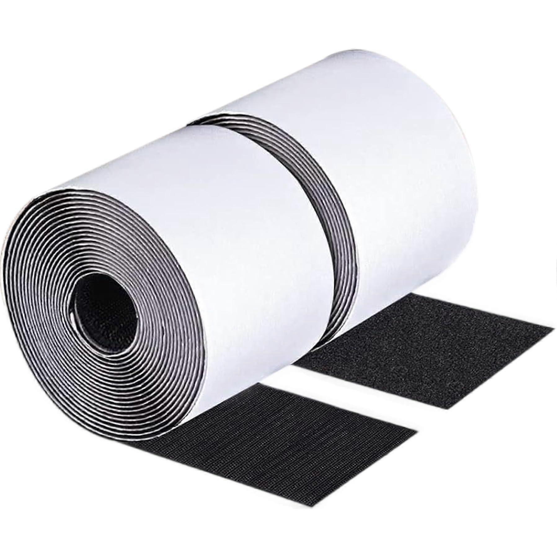 Hook and Loop Tape, 4 x 10 ft Heavy Duty Non-Slip Adhesive Carpet Tape for Sofa Cushions, Chair Pads, and Rugs