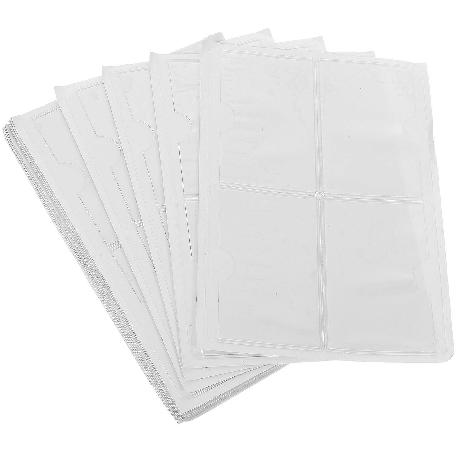 Self Adhesive Index Label Pockets Business Card Holder Visibility Professionals 100Pcs
