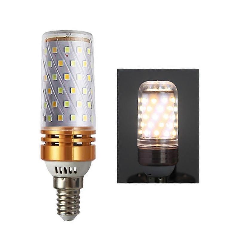 12W-E14 3 PCS No Flicker Corn Light Candle Bulb Screw Bulb, Light color: Neutral Light Engineering 12W-E14  Neutral Light Engineering