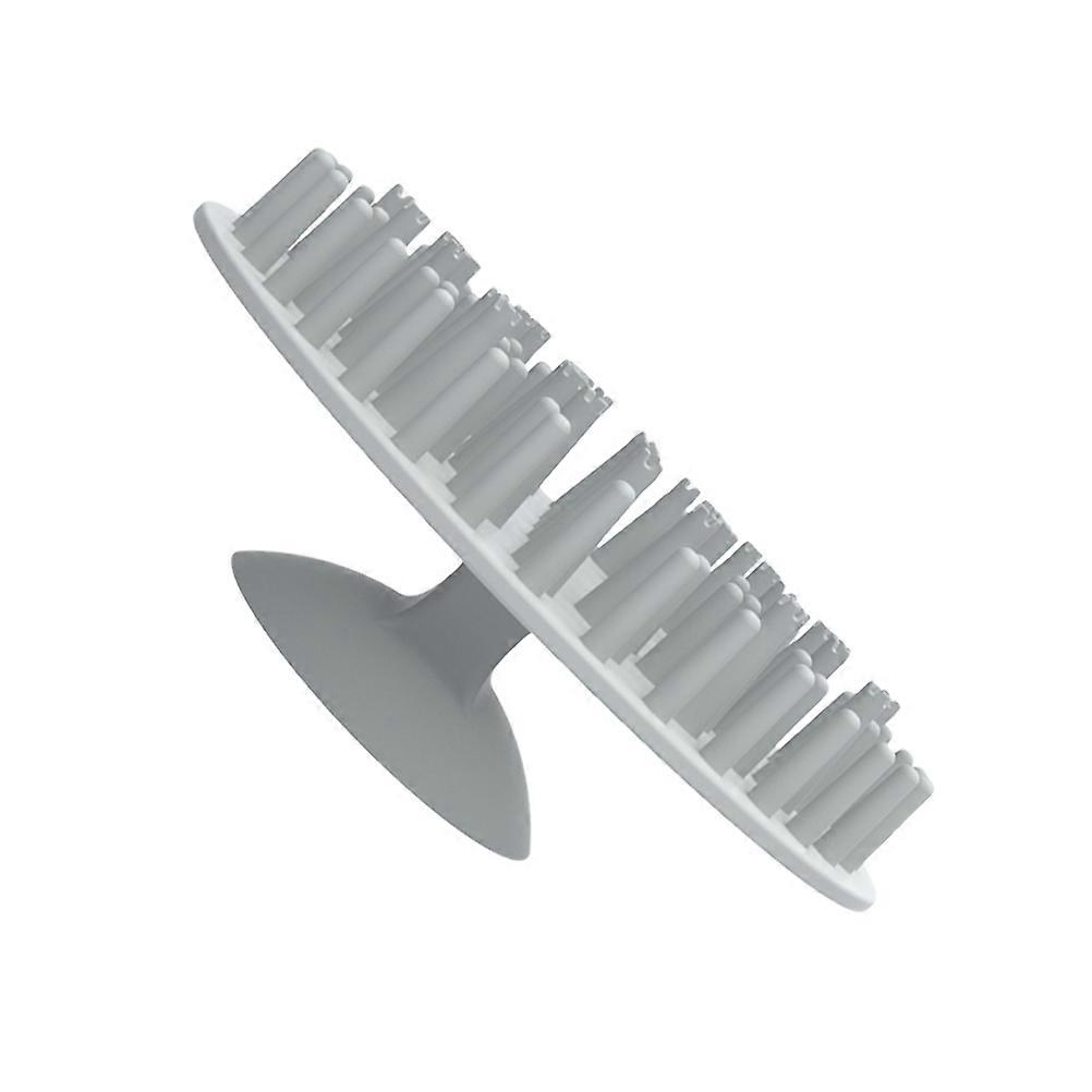 Silicone Pet Bathing Brush Dog Massaging Tool For Pets Cats Dogs Bathing Time Grey 10X10X4.5CM Dirt Removal 1Pcs