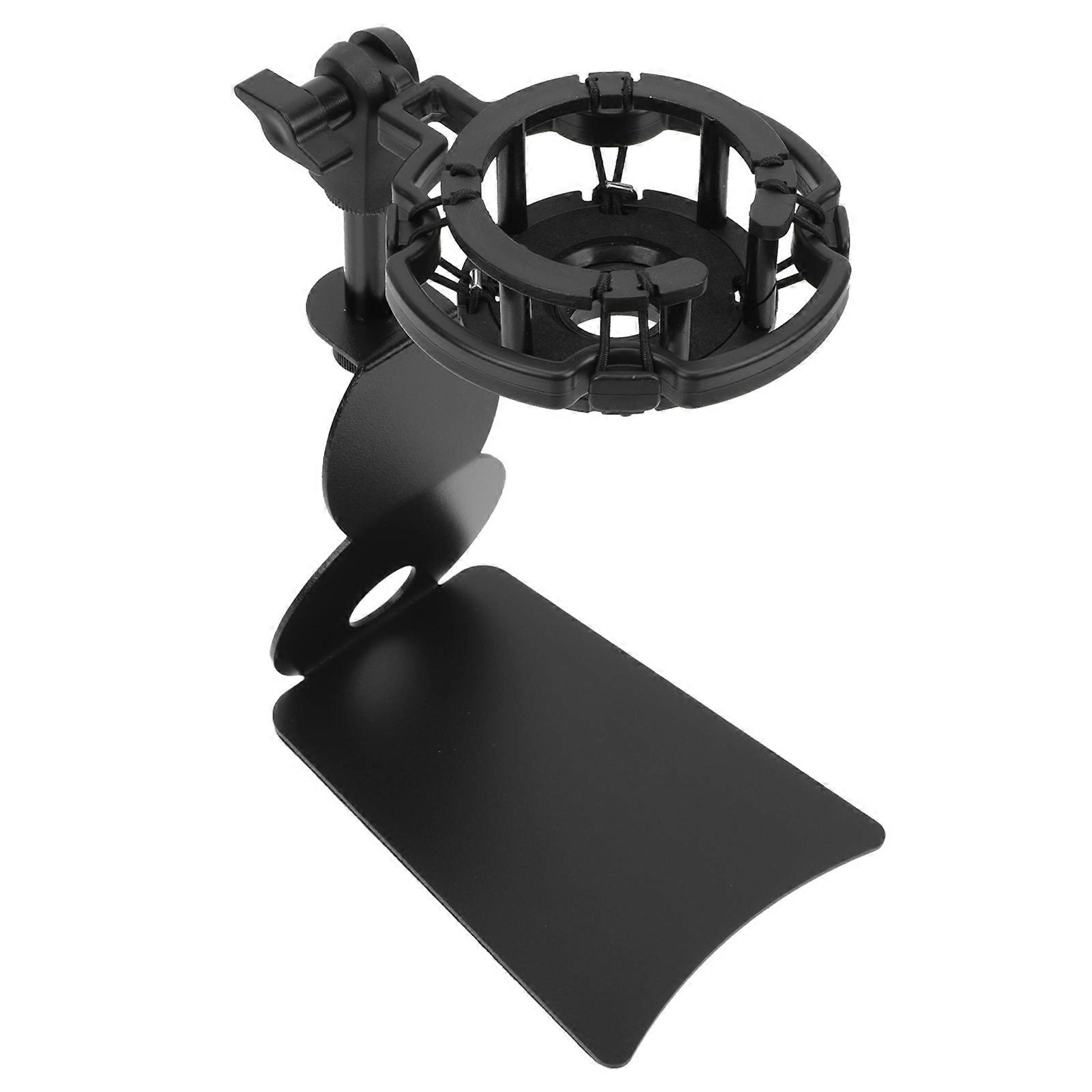 Multi Functional Microphone Clamp Set with ABS Table Mount Bracket for Secure Stand Installation – Ideal for Home Studio, Streaming & Recording Use
