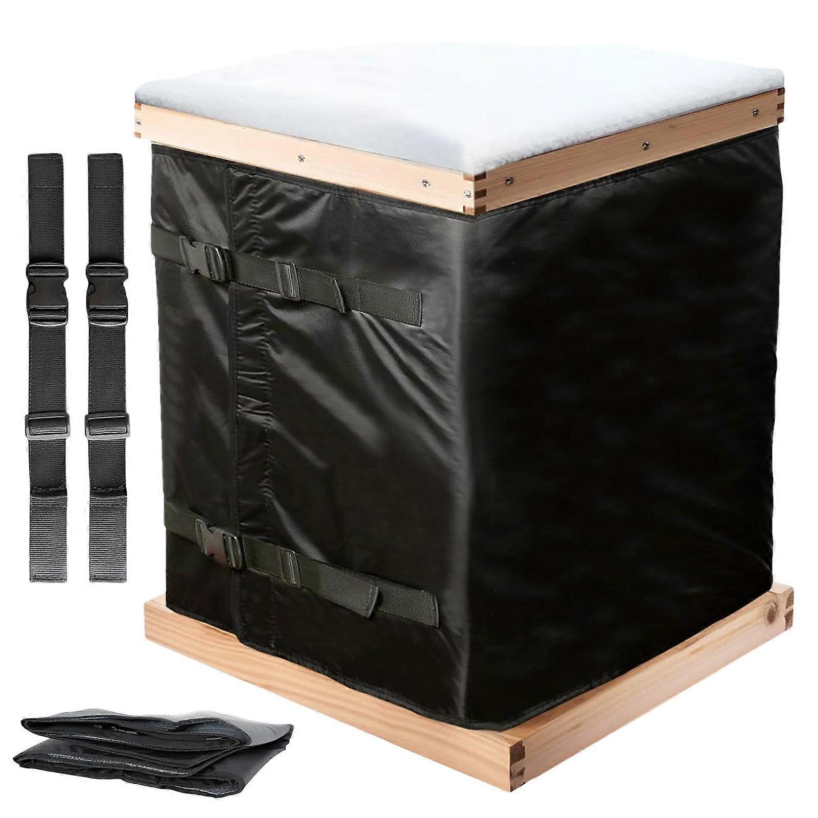 Windproof Beekeeping Wrap for Beehives, Adjustable Winter Cover, Reusable Waterproof Bee Box Protector, Durable Insulation