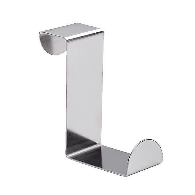 Door Hooks 8 Pack Universal Use High Load Capacity Silver Adds Hanging Space