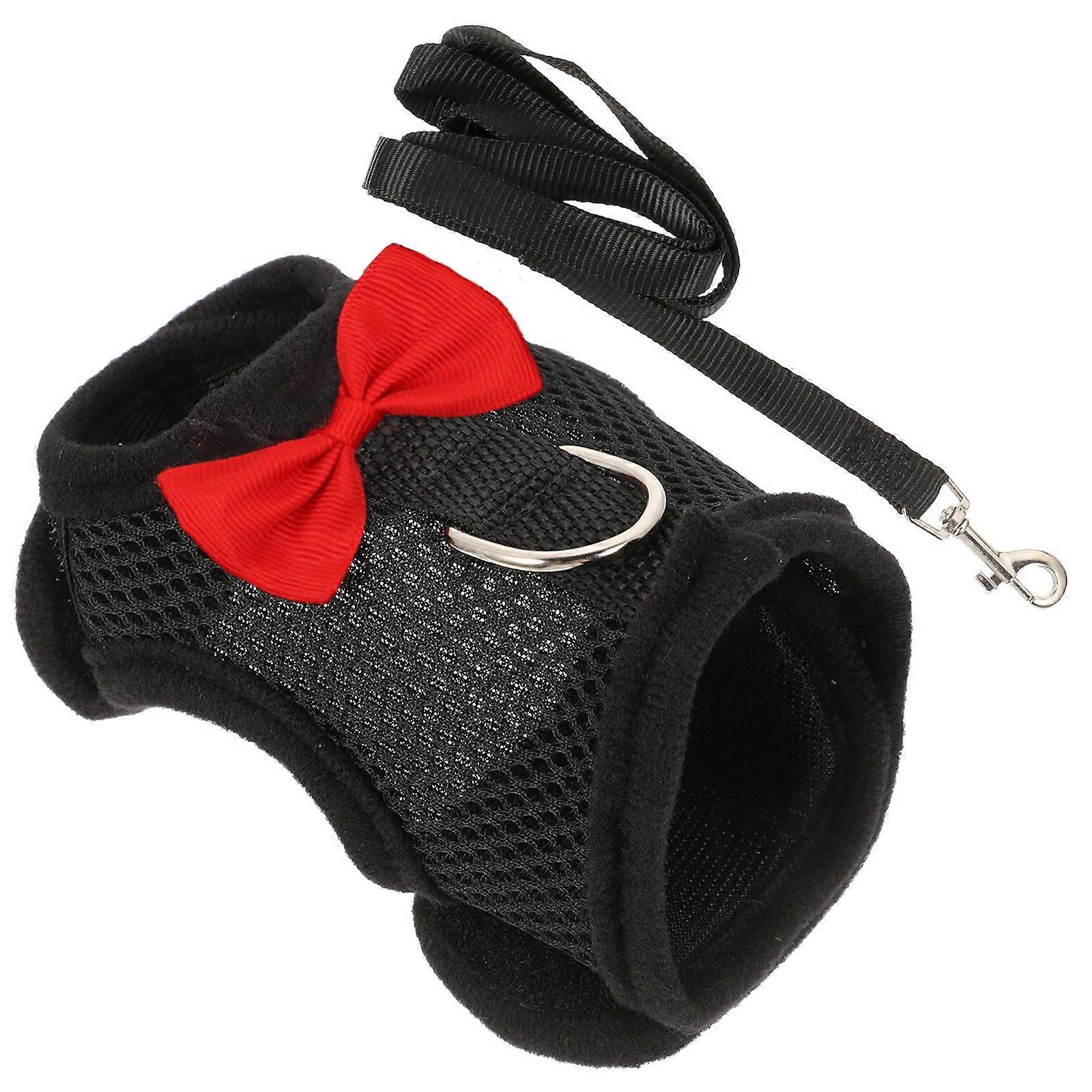 Cute Bunny Supplies Breathable Bunny Harness And Leash Set For Pet Rabbits Everyday Use Party Use Vest 1Set