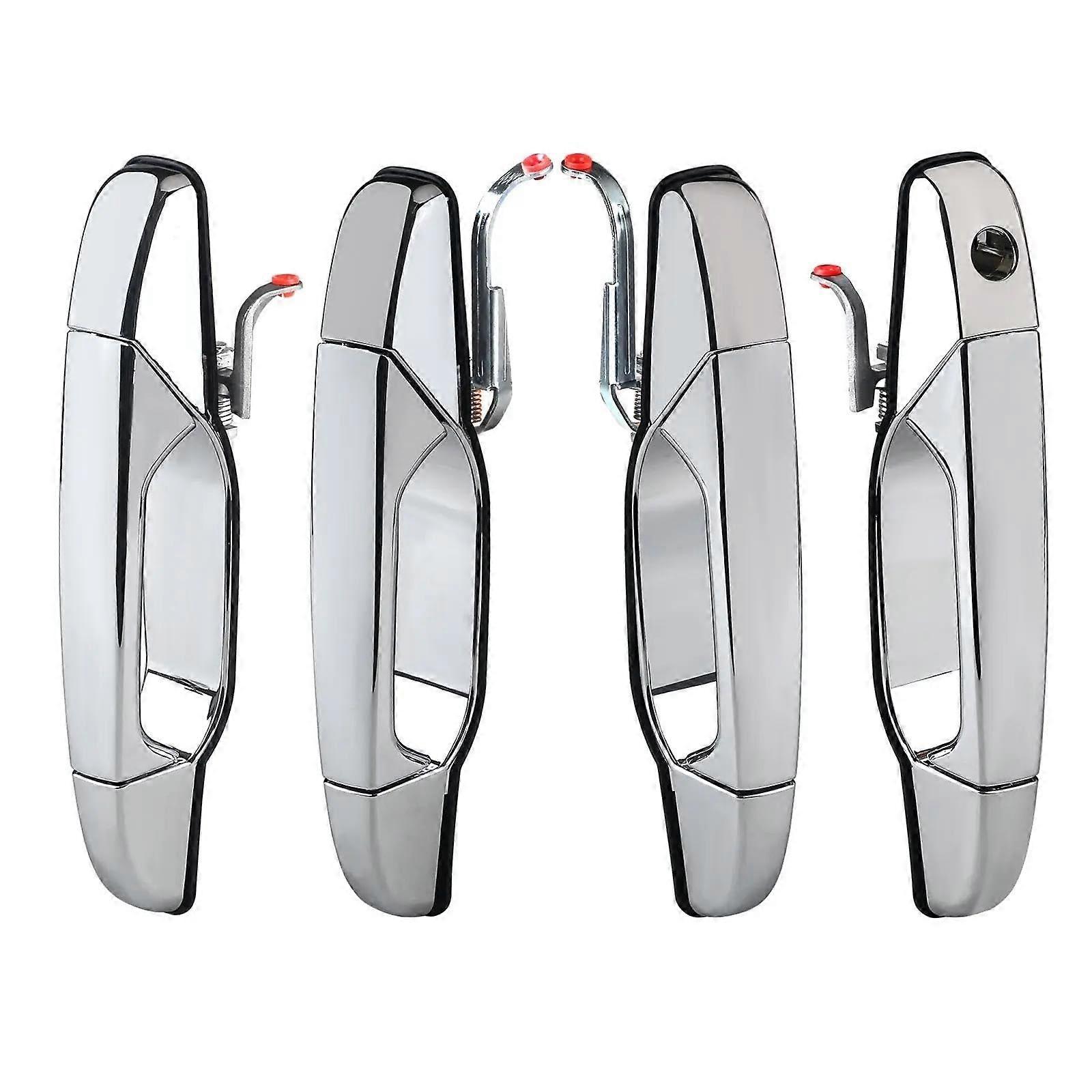 Car Door Handle Protective Cover For GMC Sierra And Yukon Front And Rear Exterior Handles Left And Right Decorative Auto Styling Accessory