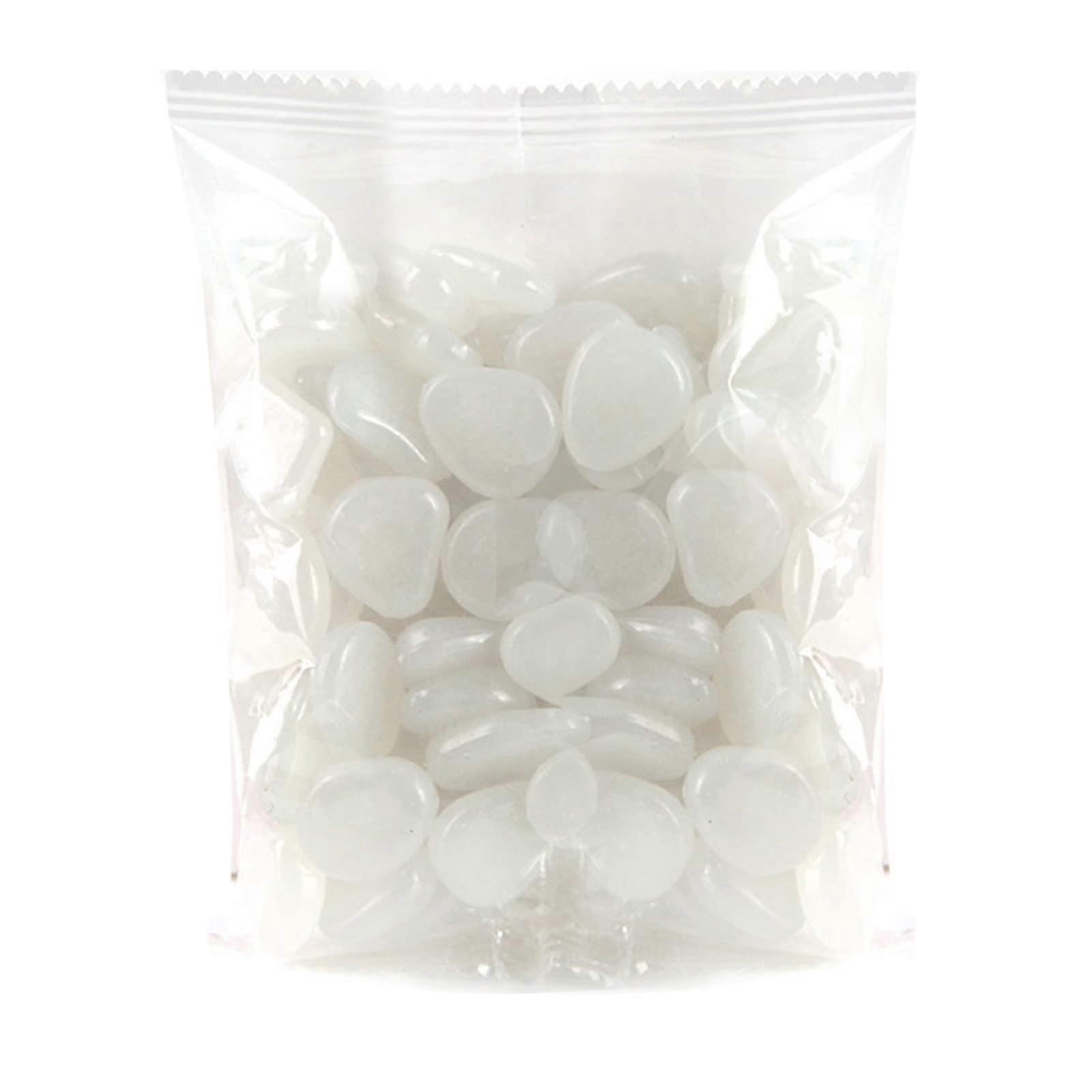 Luminous Stone 100 Pieces Luminous Stones for Decorations Aquarium Aquarium Luminous Stone Outdoor Zen Garden Stones Rocks Glow in the Dark Pebbles