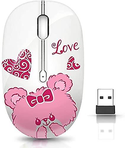 Wireless Mouse With Receiver For Pc, Laptop, Notebook, Computer, Macbook, Less Noise, Portable Mobile Optical Mi