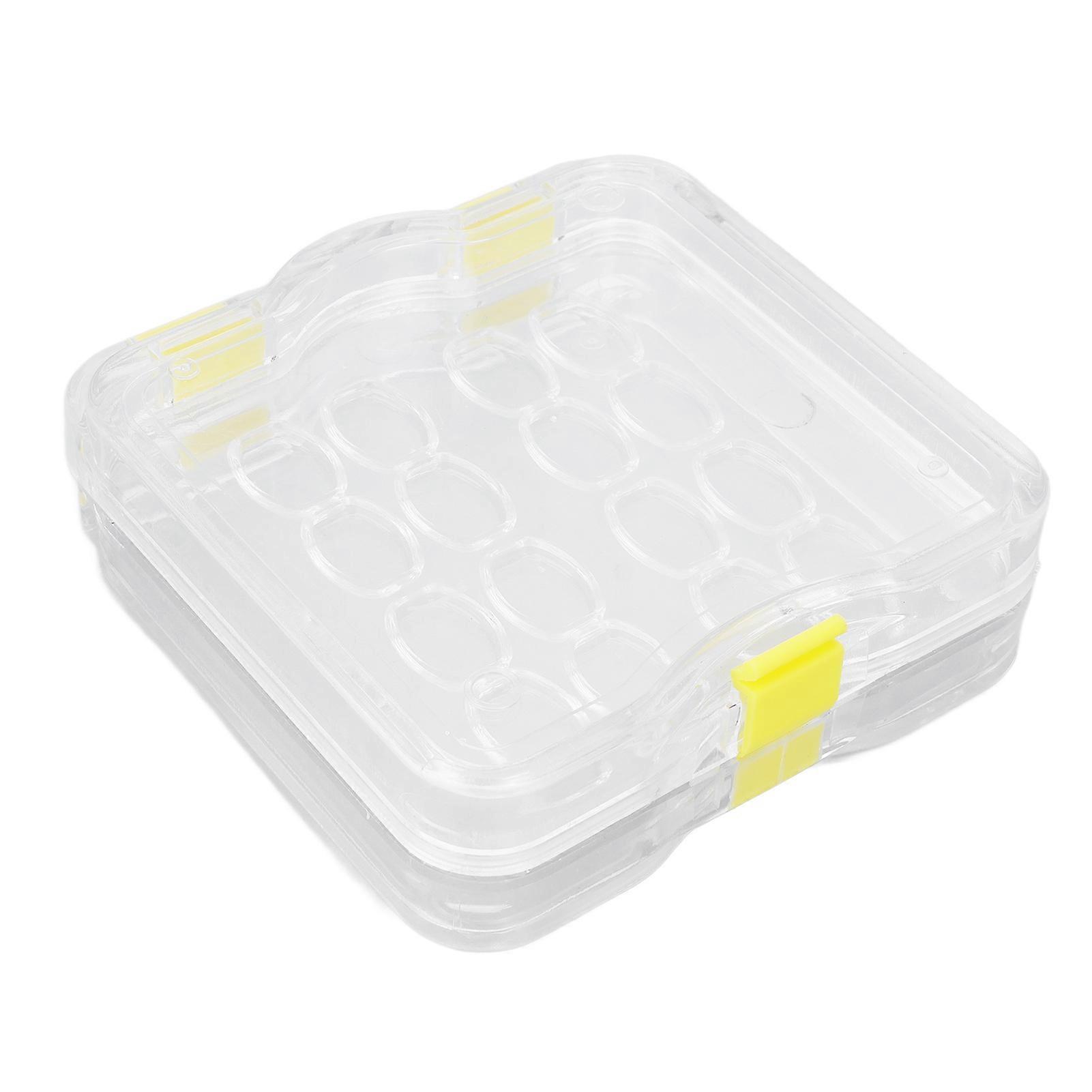 16pcs/box Plastic Denture Tooth Box with Film Transparent Dental Supply Denture Storage Box