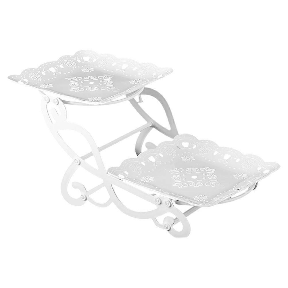 Fruit Platter Tray Elegant Design For Banquet And Afternoon Tea 20*20cm Dry Fruit Tray 1Pcs
