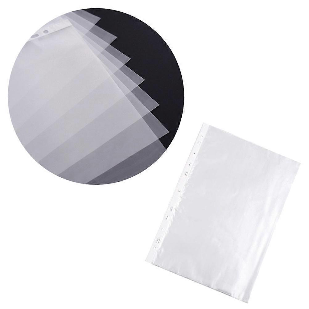 Transparent PVC Sheet Protectors for Loose Leaf A4 Size with 11 Hole Punch for
