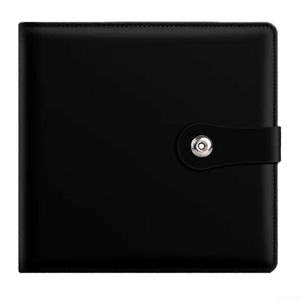 Dustproof Storage Album, Double-Sided, 100 Pockets And 25 Sheets, Black, For Banknotes, Stamps, Postcards, Tickets