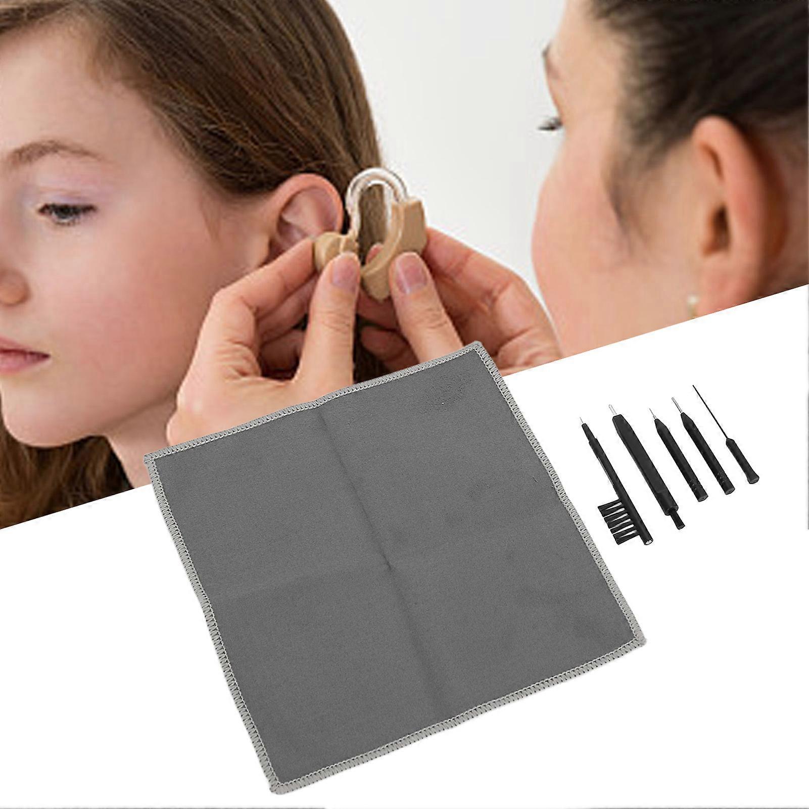 Hearing Amplifier Cleaning Tools Multifunction Hearing Amplifier Cleaning Set with Storage Box 