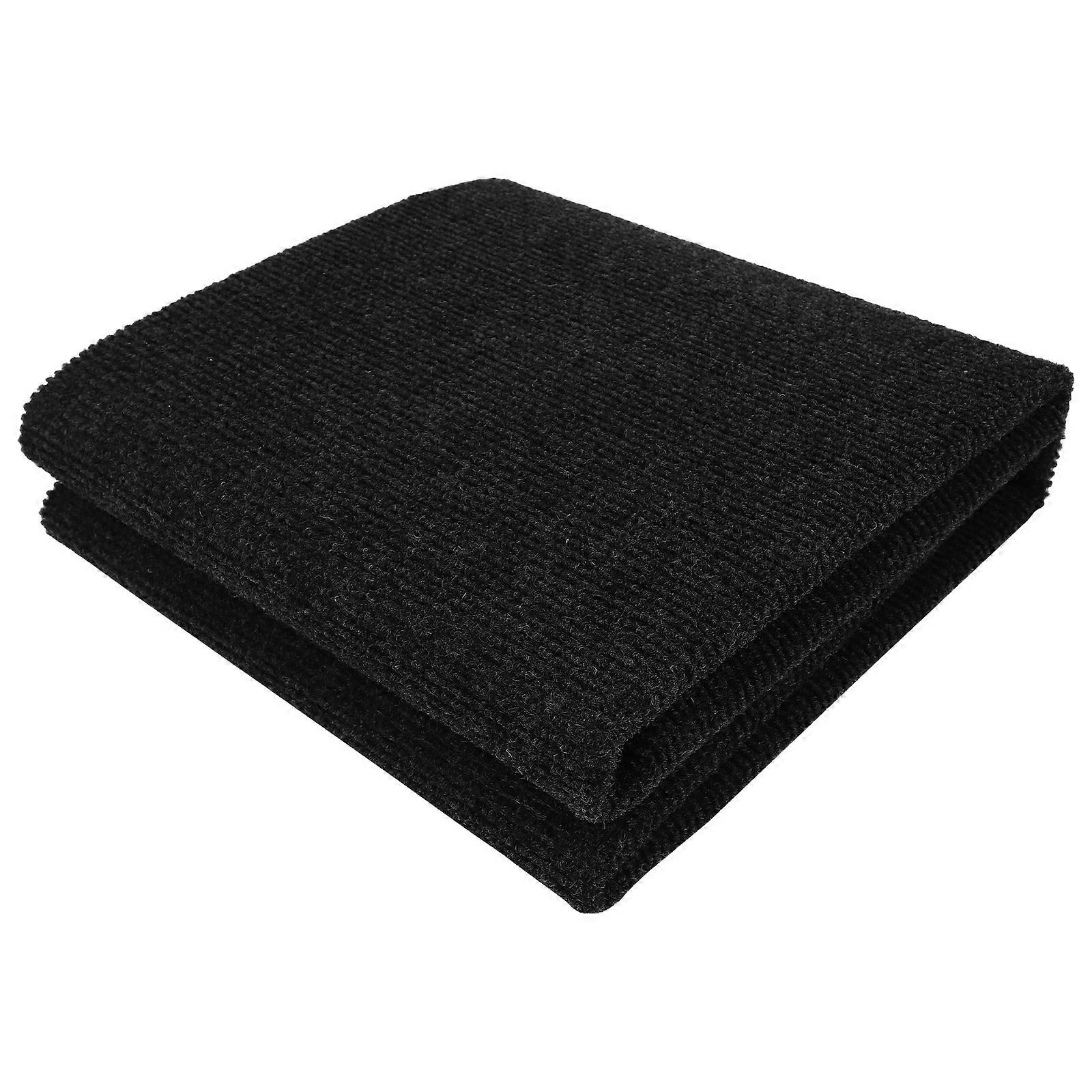 Non Slip Chair Mat for Home with Comfortable Touch Easy to Clean and Cut Polyester Dark Grey 0.25in Thick
