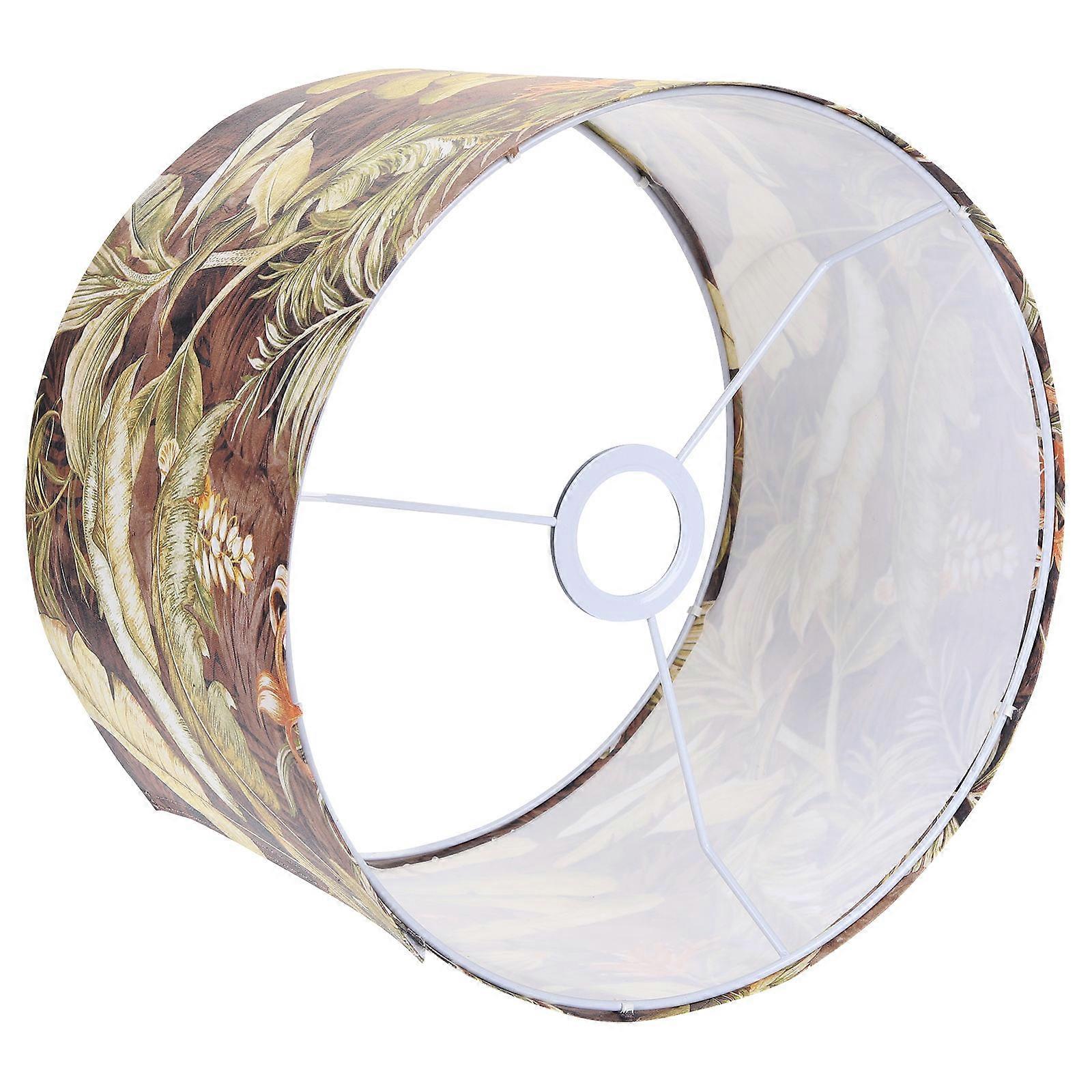 Drum Lamp Shade Replacement with Print for Pendant and Table Lamps, Removable Home Decor for Bedroom and Living Room