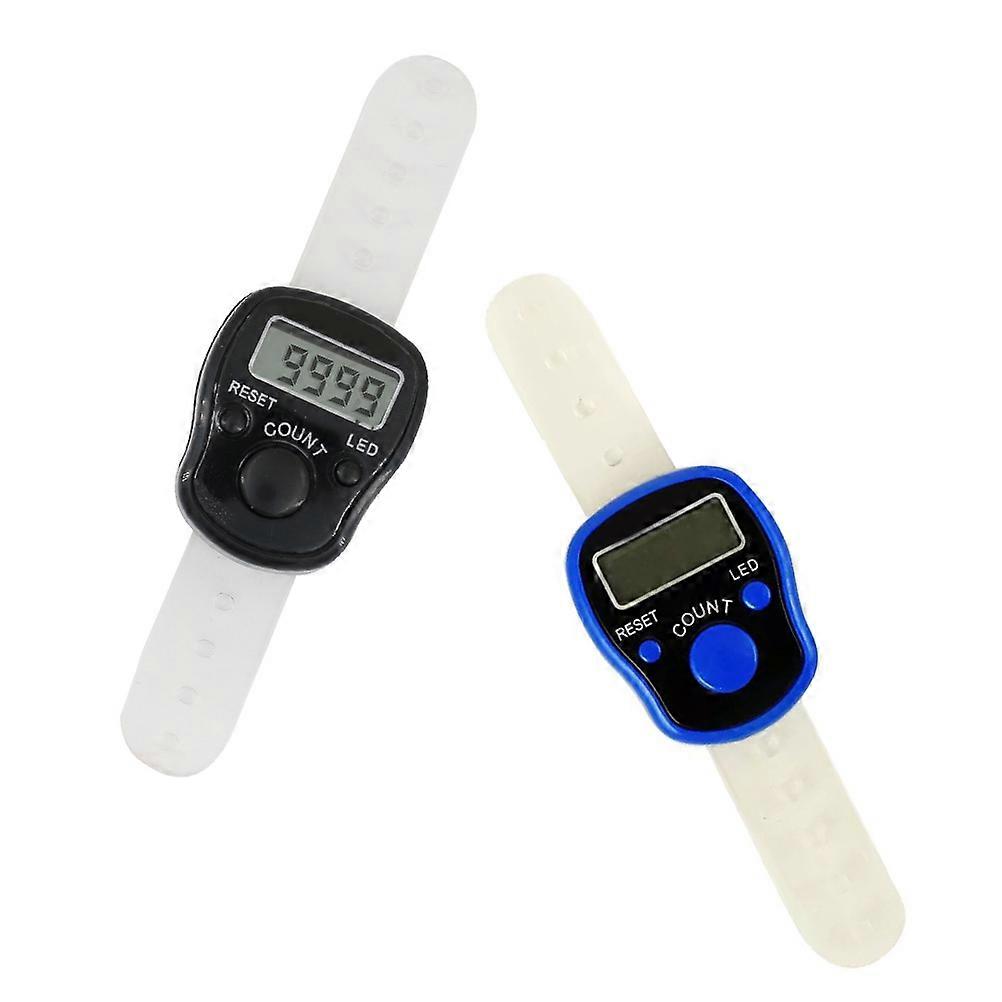 2Pcs Electronic Finger Ring Counters Handheld Tally Counters for