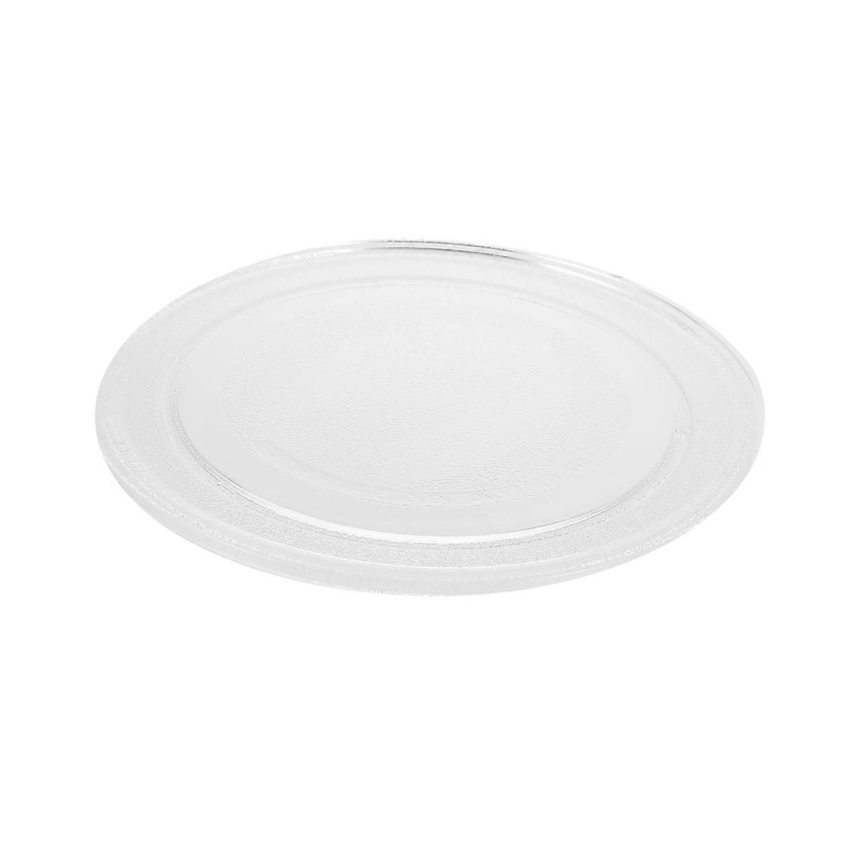 Microwave Oven Glass Plate Practical Turntable Plate Flat Base Glass Tray 2pcs