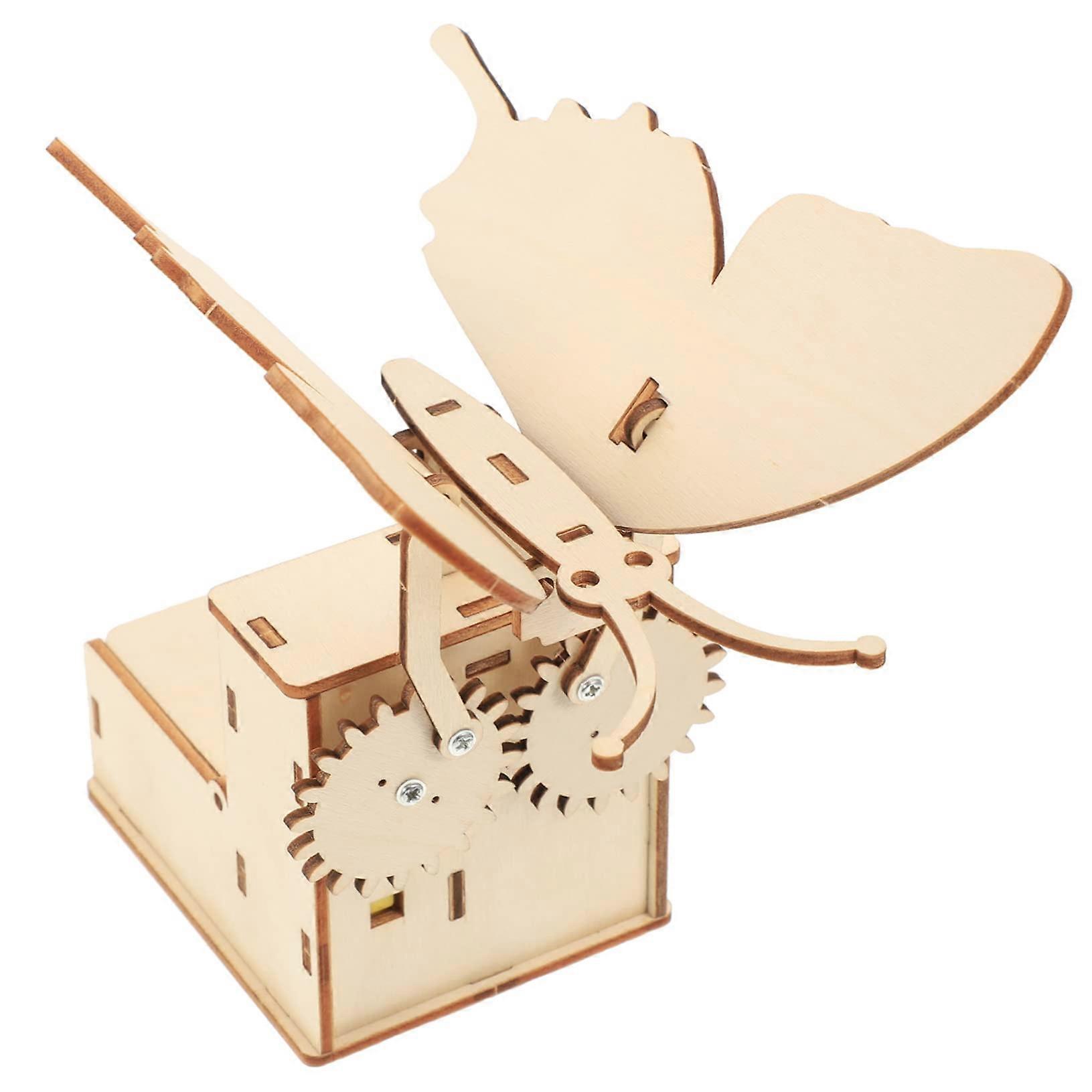 Simulated Butterflies - DIY Electric Mechanical Butterfly Kit, Wooden Craft Set For Science Experiments