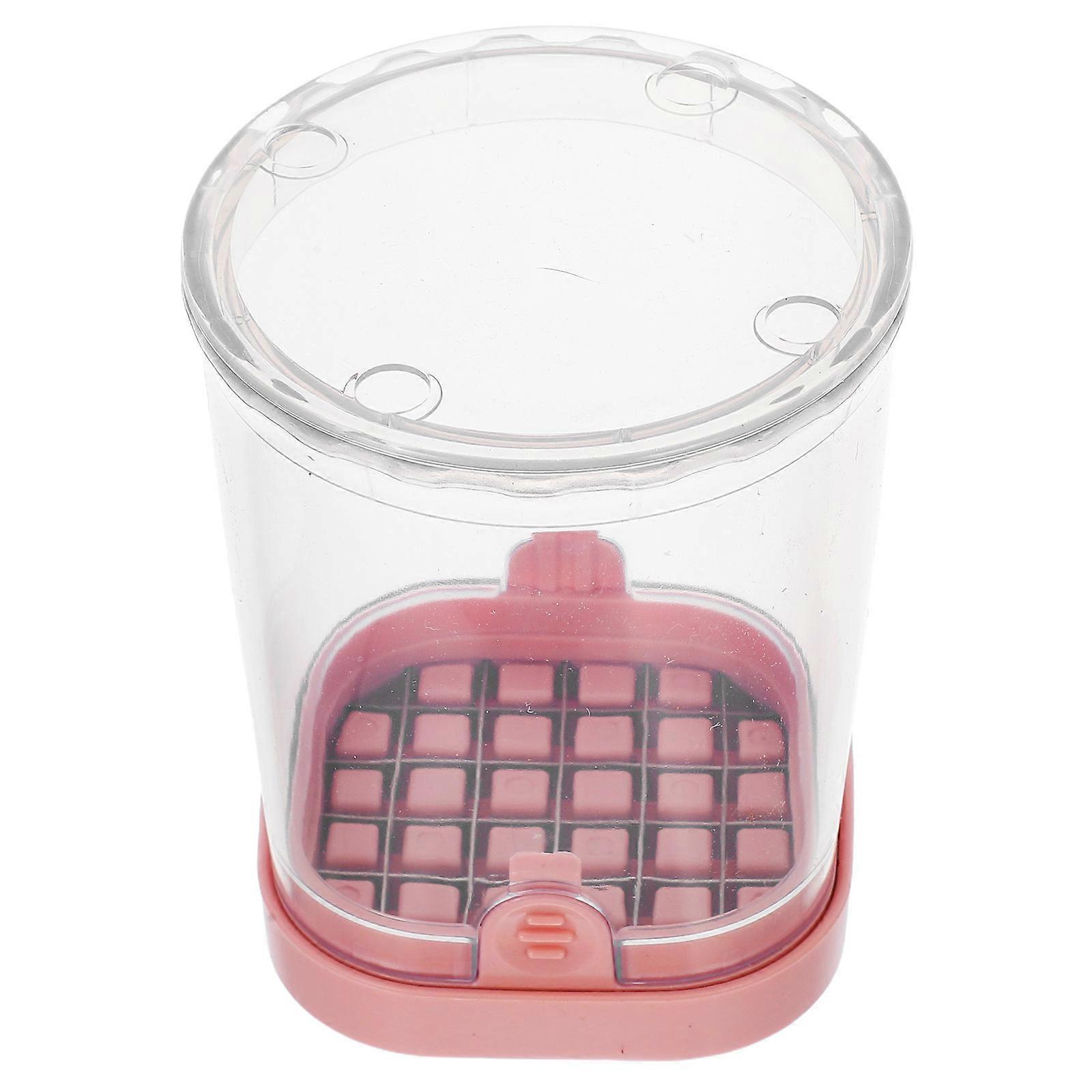 Vegetable Chopper Multifunctional Kitchen Gadget For Fruits And Vegetables Dicing Chopping Pink 1Set