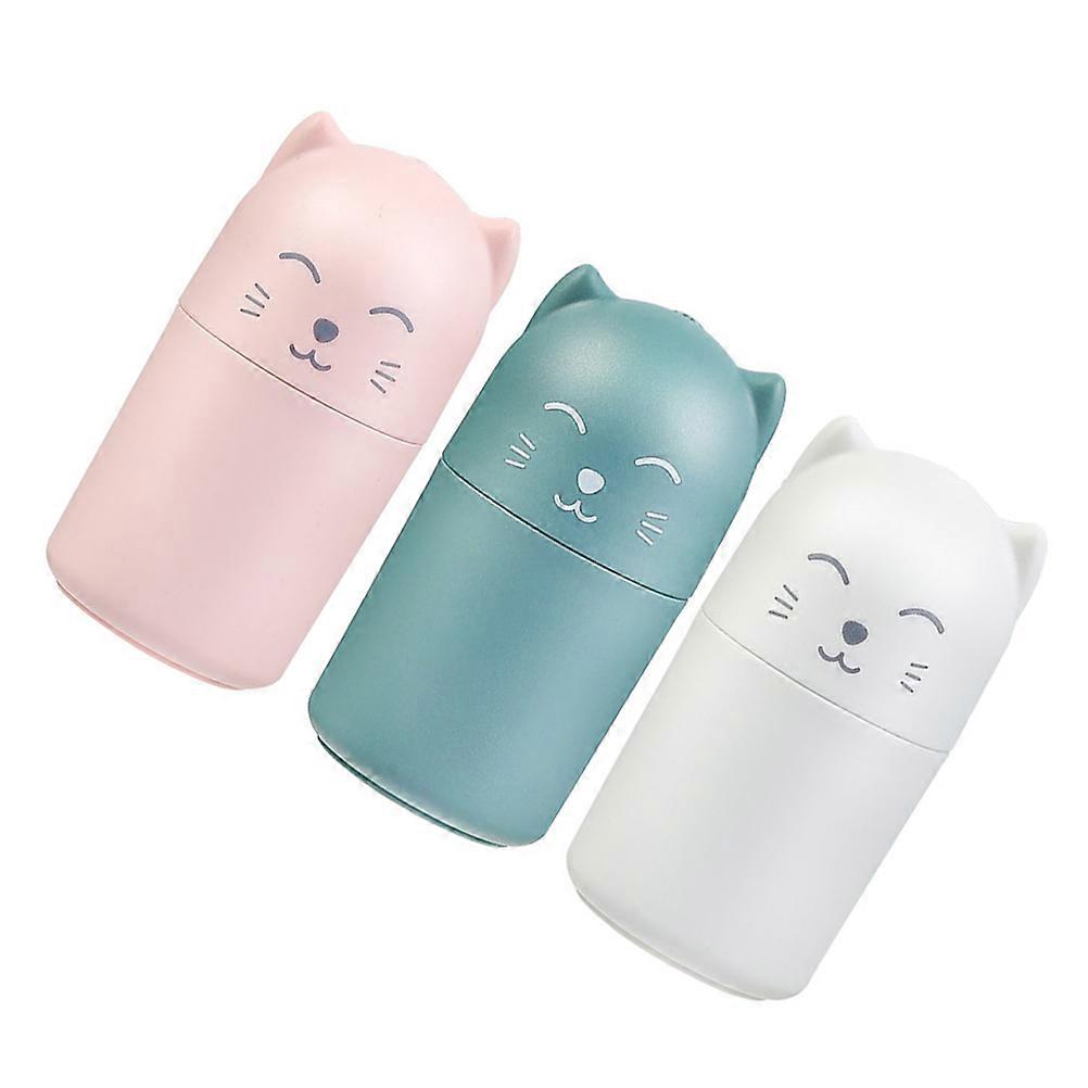 Toothpick Holder Cute Cartoon Shape Plastic Toothpick Boxes Portable Home Use 3Pcs