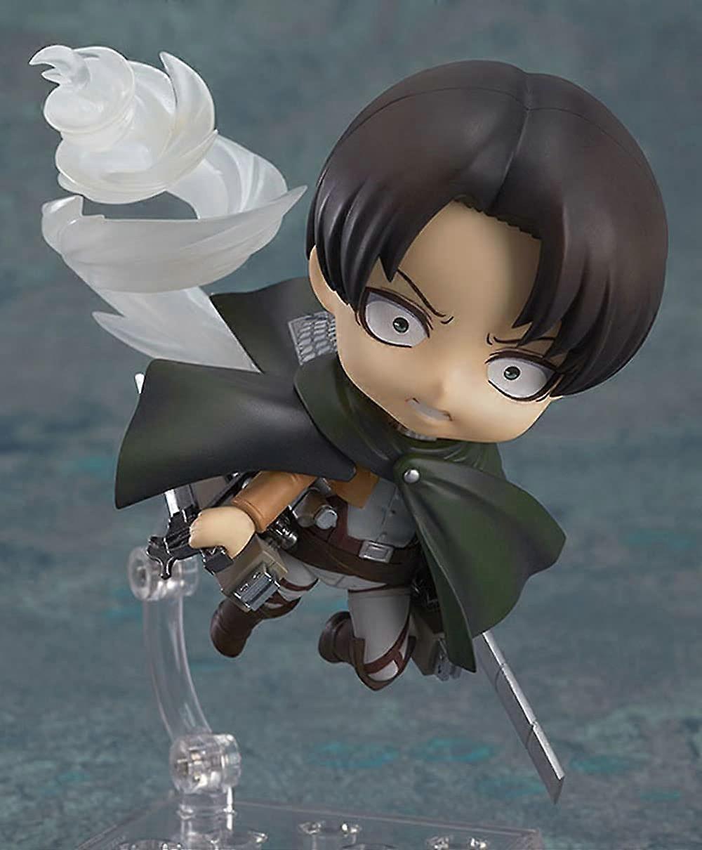 Levi · Ackerman Movable Face Change Q Version Anime Figure Decoration Ornaments Collectibles Toy Animation Character Model/Anime Hobby Collection PVC