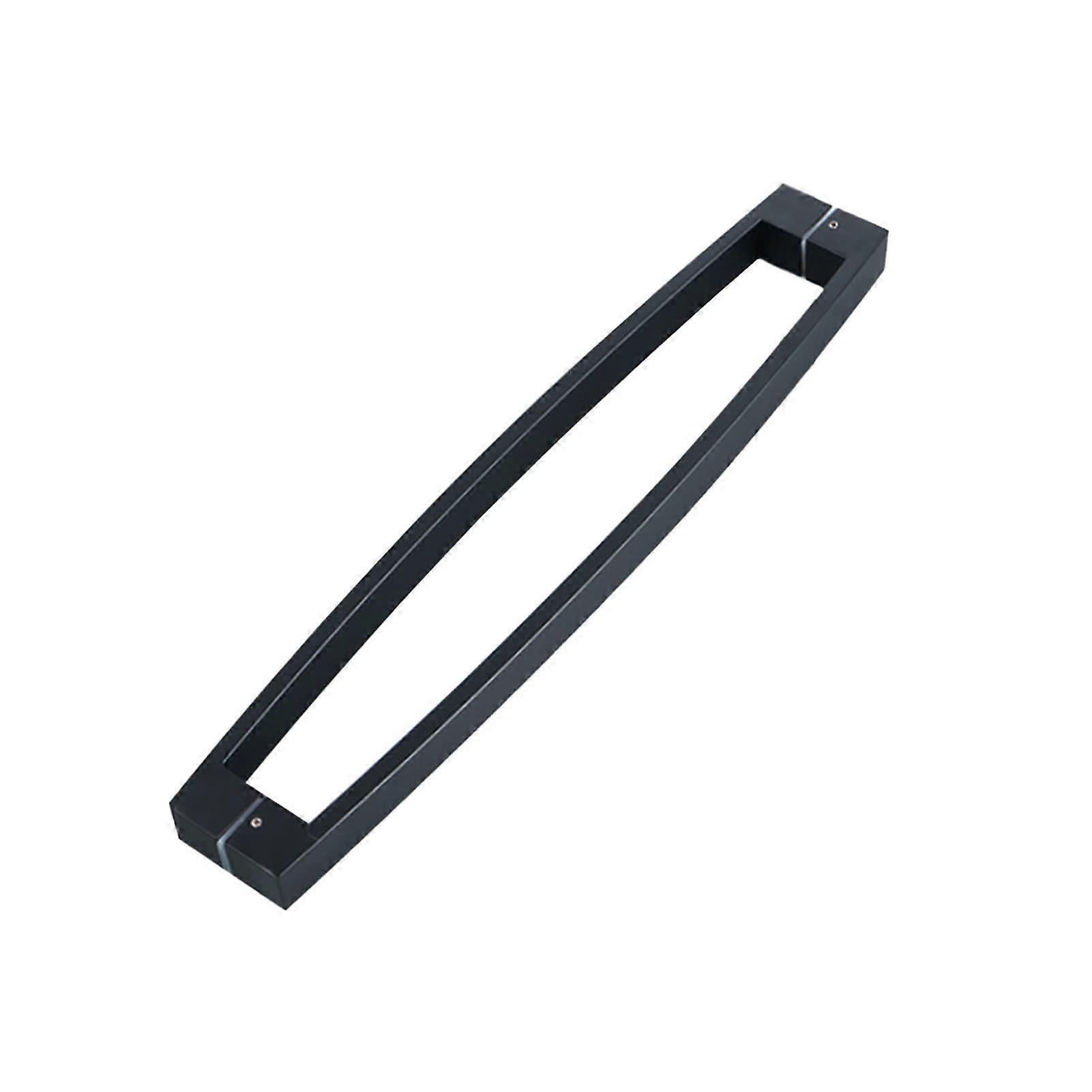 Push-Pull Glass Door Handle Black 304 Stainless Steel, Modern Shower Rooms, Replacement For Door Knobs