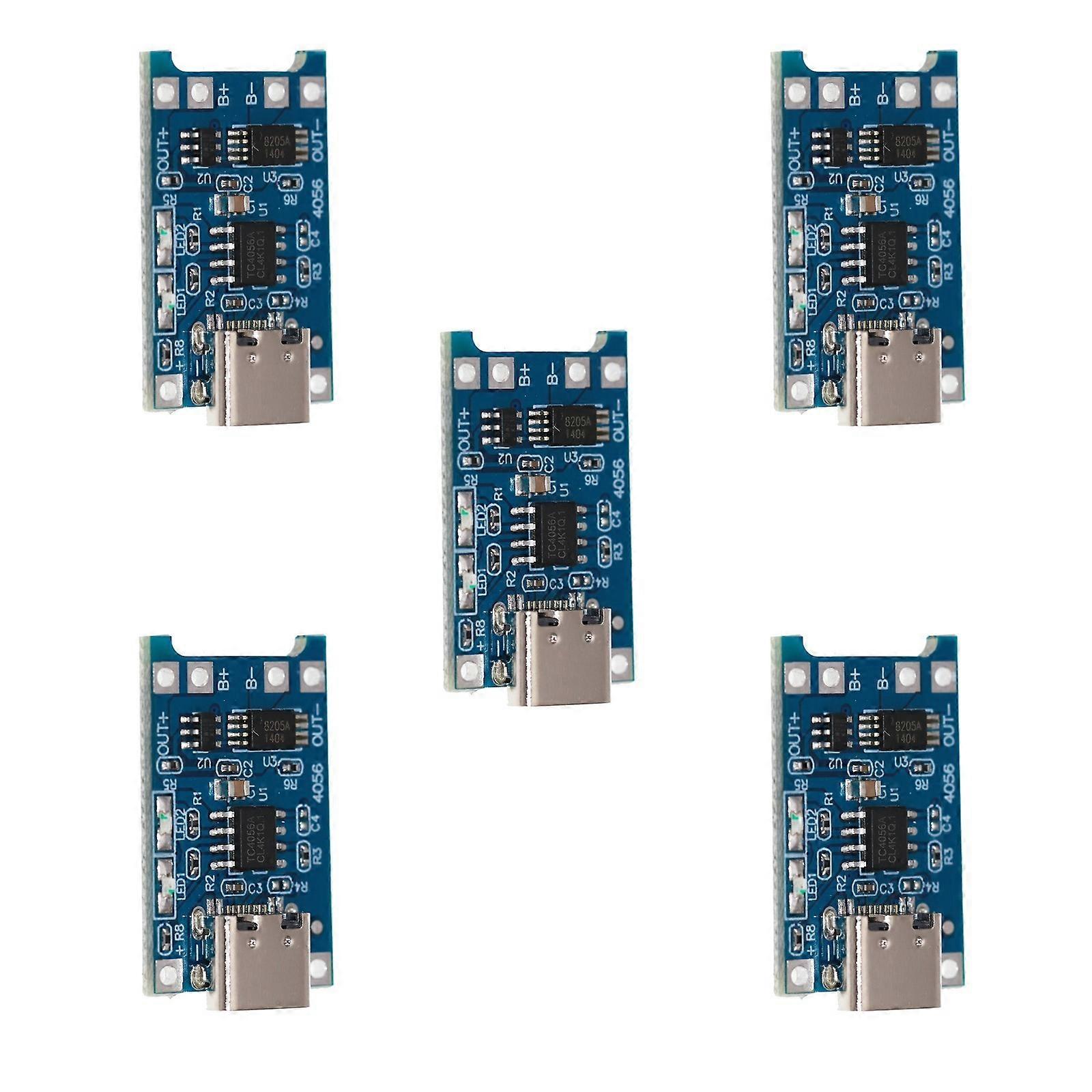 TP4056 Type C USB Charging Board Safe Overcharge Overdischarge Protections For Electronics Projects Multicolor