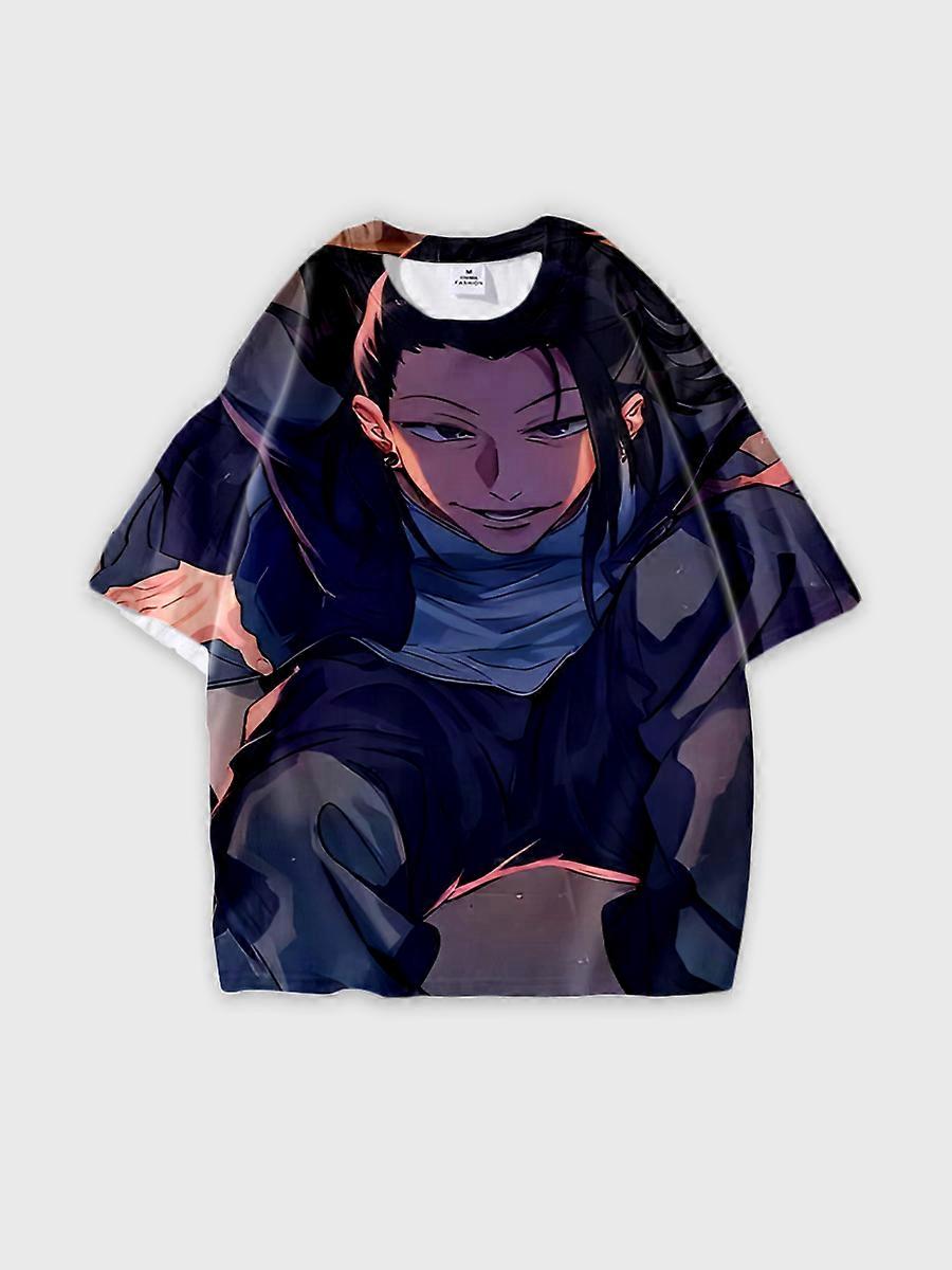 T-shirt round neck Character Pattern loose short sleeve P1450