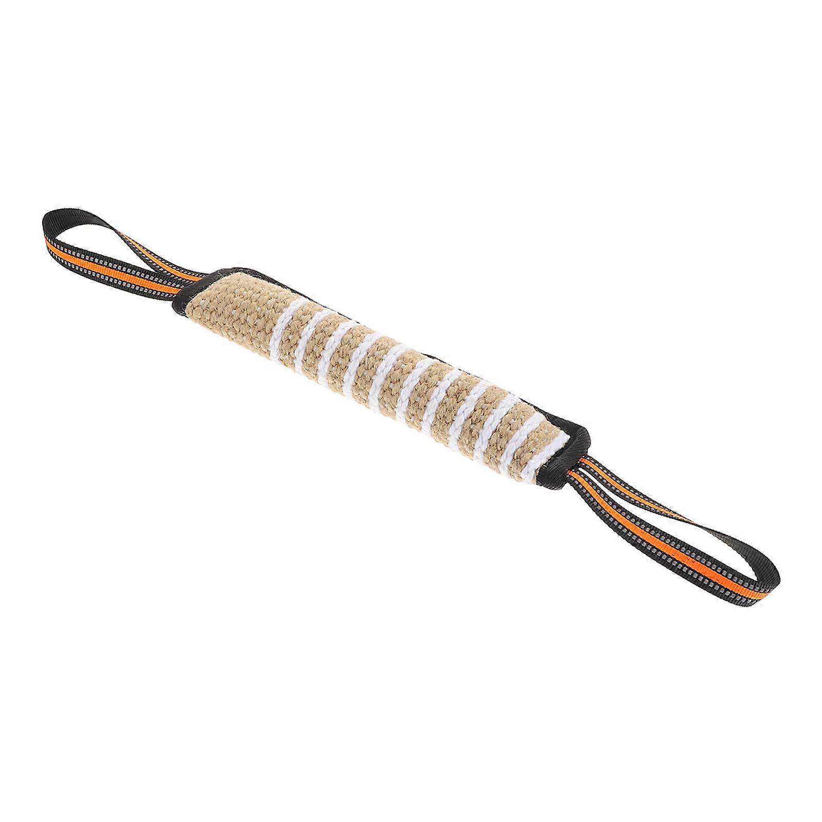 Pet Dog Tug Pillow Toy Designed For Daily Use In Black Jute Material Enhances Exercise And Training Experience 1Pack